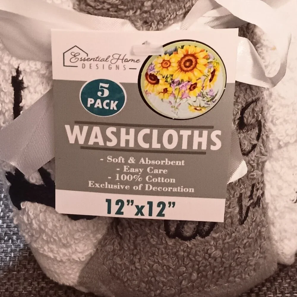 Decorative Washcloths (Set of 5)
